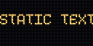 ScrollingText static